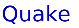 Quake & Shake шрифт